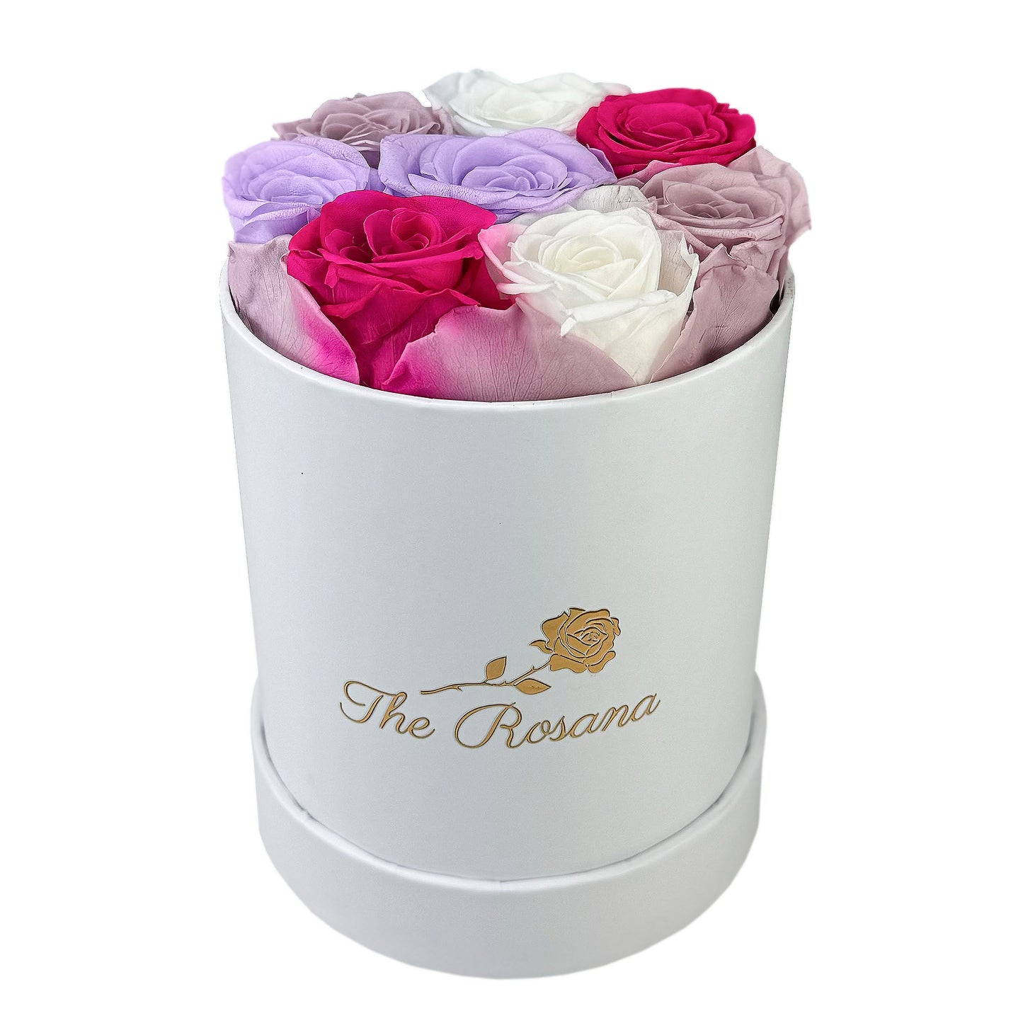 Boîte ronde blanche | couleur joyeuse